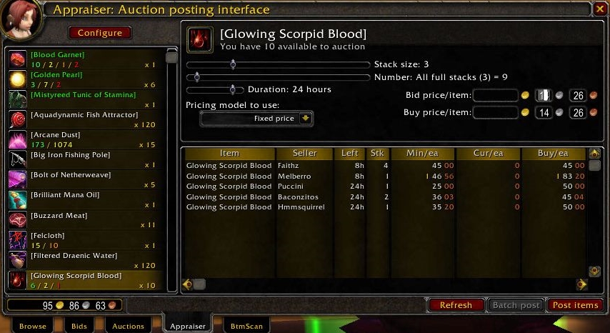 tsm auction addon says dependency missing
